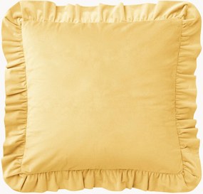 Capa de almofada de veludo com folhos Nora