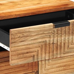 Mesa de cabeceira vidaXL 50x33x60 cm Madeira maciça de acácia