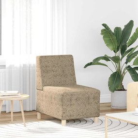 Poltrona em camurça artificial 55 cm cinzento-claro