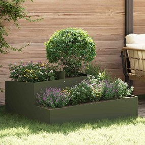 Vasos & Plantadeiras Verde-azeitona Metal 100 cm de comprimento
