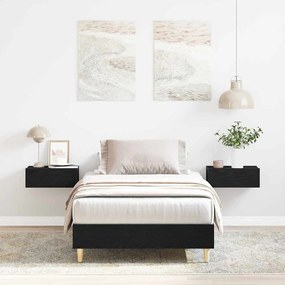 vidaXL Estrutura da Cama Carvalho Preto 193 x 93 x 25 cm