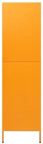 Roupeiro 90x50x180 cm aço amarelo mostarda