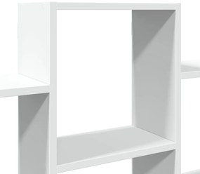 Prateleira de parede 159x18x66 cm derivados de madeira branco