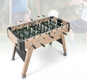 Mesa de matraquilhos de 117 x 67,5 x 84,5 cm Jogo de Futebol de Mesa Arcade com 2 Bolas Natural