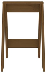 Bancos 2 pcs 40x40x60 cm pinho maciço castanho-mel