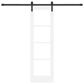 Porta Deslizante vidaXL com Conjunto de Ferragens 'ORKDAL'Branca 61x19