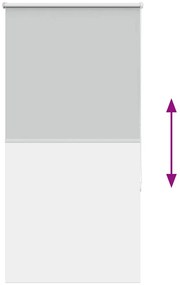 Persiana de enrolar 65x175 cm largura tecido 60,7 cm poliéster