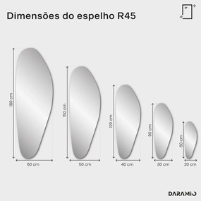 Espelho azul Pure R45