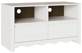 Aparador de TV vidaXL "DRAMMEN" Branco 99x43x55 cm Madeira Sólida de P