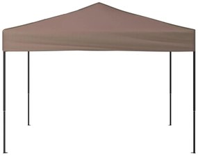 Tenda para festas dobrável 3x3 m cinzento-acastanhado