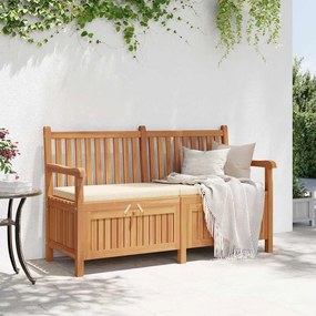 Banco de Armazenamento para Jardim Castanho 150 x 60 x 90 cm