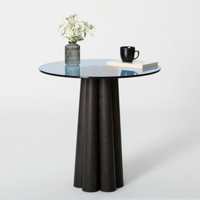 Mesa de Centro Thales – Preto e Azul – 50x50x50 cm