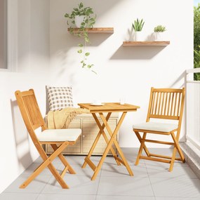 Conjunto de Bistro para o Jardim 3 Peças vidaXL em Madeira Sólida de Acácia