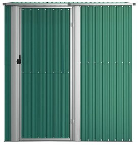 Abrigo de jardim 180,5x97x209,5 cm aço galvanizado verde
