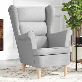 vidaXL Cadeira com apoio de braços 74x84x100cm tecido cinzento nublado