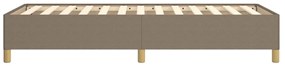 Estrutura cama sem colchão 100x200 cm tecido cinza-acastanhado