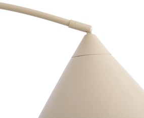 Candeeiro de pé retro bege com interior branco - Triangolo Retro