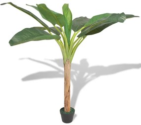 Planta bananeira artificial com vaso 150 cm verde