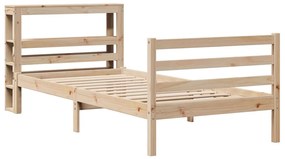 Cama sem colchão 90x190 cm madeira de pinho maciça