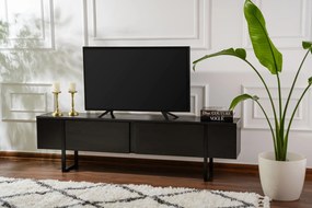 Móvel TV Serenity – Preto Madeira – 180x50x29,5 cm