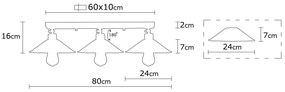 Chandelier Berceste – Preto – Diâmetro 80 cm