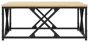 Mesa de centro 70x70x30 cm derivados de madeira carvalho sonoma