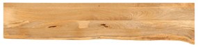 vidaXL Tampo de mesa c/ borda viva 180x40x3,8 cm mangueira maciça