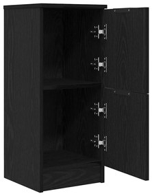 Buffets 2 pcs em Carvalho Preto, 30x30x70 cm, Feito de Madeira Derivad