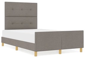 Cama vidaXL Taupe 120x200 cm Tecido