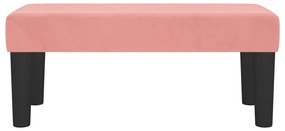 Banco 70x30x30 cm veludo rosa