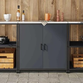 Armário de Armazenamento para Cozinha Antracite 60 x 50 x 92 cm