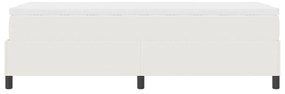Cama Box Spring com Colchão Creme 80x200 cm Tecido de Corduroy