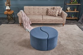 Pouffe Alis Puf – Azul – 80x40x80 cm