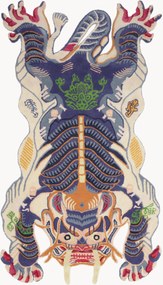 Tapete em lã tufado à mão Dragon