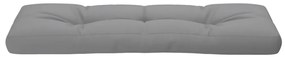 Almofadão para sofá de paletes 120x40x12 cm tecido cinza