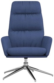 Cadeira de descanso tecido azul