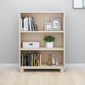 Estante HAMAR 85x35x112 cm pinho maciço castanho-mel
