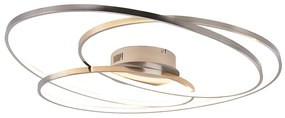 Candeeiro de teto em aço 80 cm com LED regulável em 3 etapas - Rowin Design