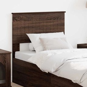 vidaXL Cabeceira Carvalho Marrom 75 cm Madeira processada