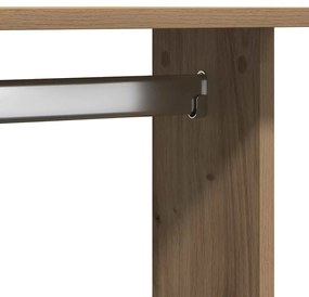 Guarda-roupa com rodas Carvalho Artesanal 102x38x110 cm Madeira Recons