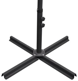 Guarda-sol de jardim cantilever 3 m azul