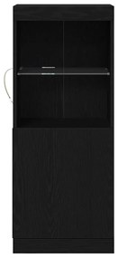 Sideboard vidaXL com Luzes LED Carvalho Preto 41x37x100 cm