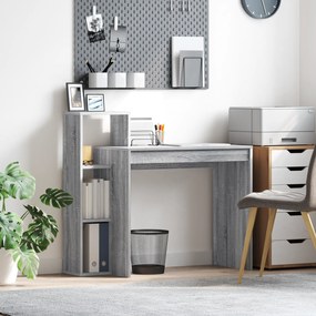 vidaXL Secretária de Computador Cinza Sonoma Aglomerado de Partículas
