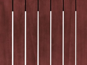 Mesa de centro madeira de acácia certificada vermelha escura 90 x 75 cm TIMOR II Beliani