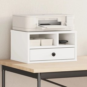 vidaXL Suporte de impressora 40x32x22,5 cm derivados madeira branco