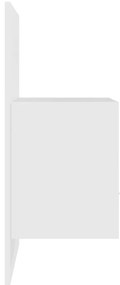 Mesas de cabeceira montagem na parede 2 pcs branco