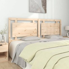 Cabeceira de cama 185,5x4x100 cm madeira de pinho maciça