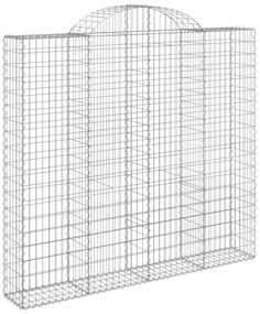 Cestos gabião arqueados 4pcs 200x30x180/200cm ferro galvanizado