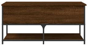 Banco arrumação 100x42,5x47 cm deriv. madeira carvalho castanho