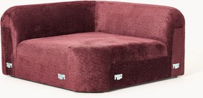 Módulo de canto redondo em teddy-bouclé Wolke